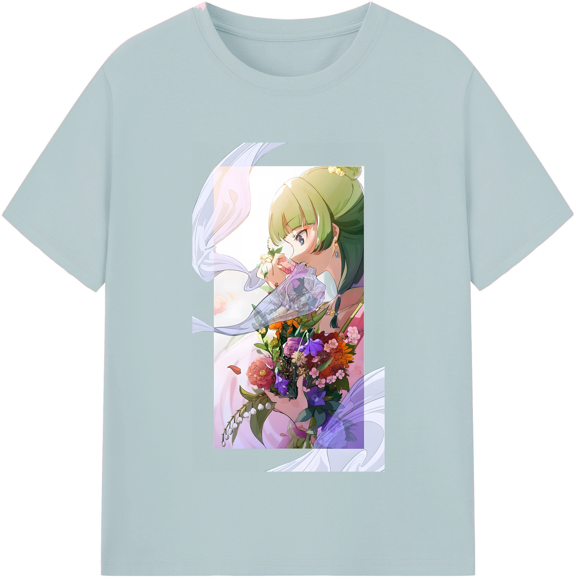 （画像用） 薬屋のひとりごと The Apothecary Diaries 綿100％半袖Tシャツ（フロントプリント）